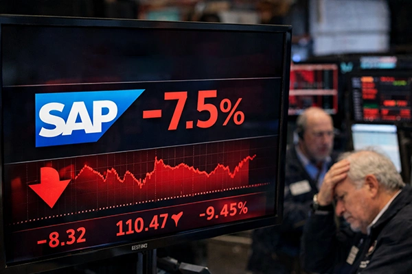 U.S. Software Stocks Slide as SAP, ServiceNow Spark AI Disruption Fears